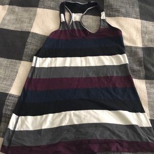 Striped lululemon tank top